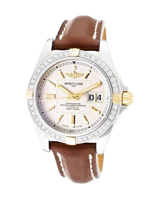 Breitling Galactic 41 Automatic Diamond Bezel Men's Watch 